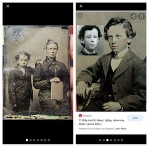 1870's-1880's Billy the Kid toddler tintype original